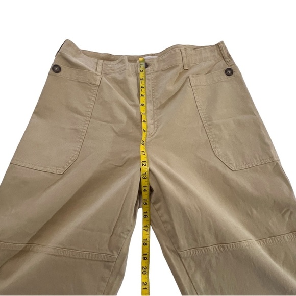 FRAME Oversized Pocket Utility Trousers 16 Neutral Relaxed plus size high rise - Picture 14 of 15